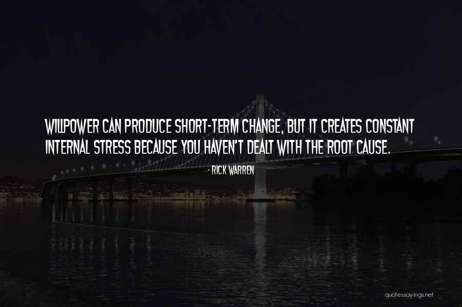 Stress Causes Quotes By Rick Warren