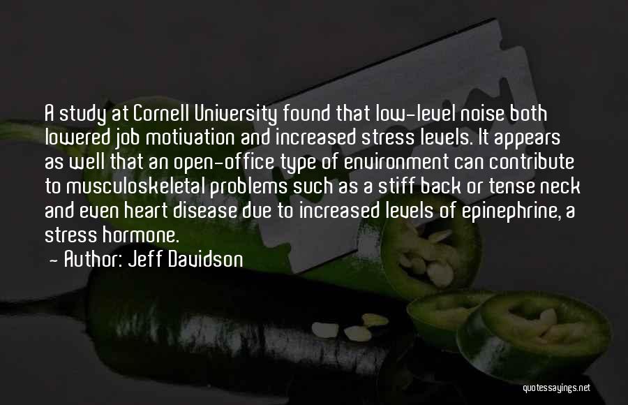 Stress Level Quotes By Jeff Davidson