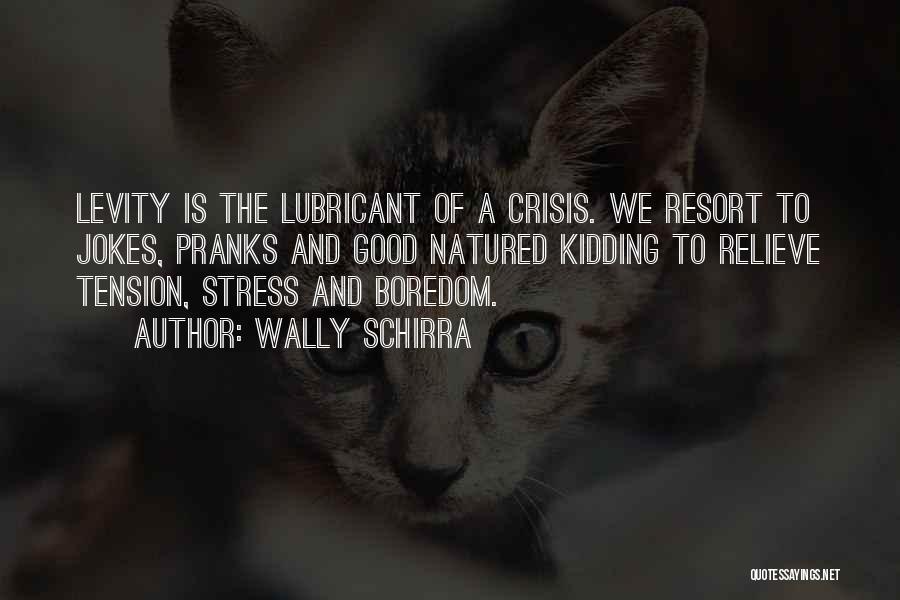 Stress Quotes By Wally Schirra