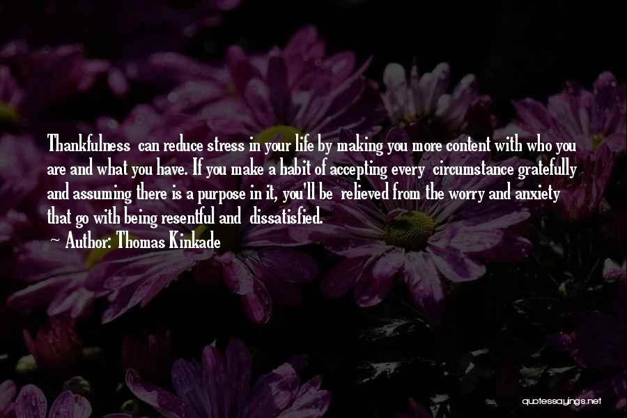 Stress Reduce Quotes By Thomas Kinkade