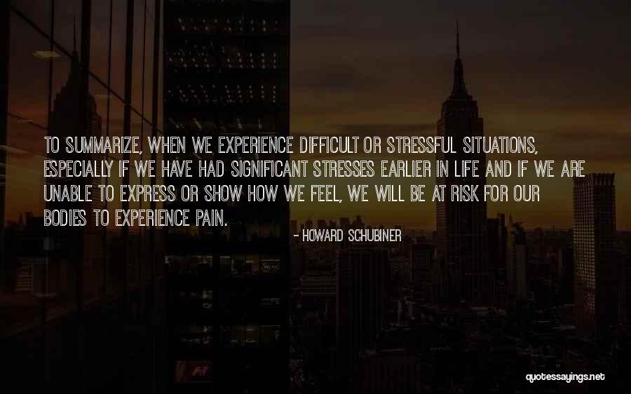 Stresses Are Stresses Quotes By Howard Schubiner Stresses Are Stresses Quotes By Howard Schubiner