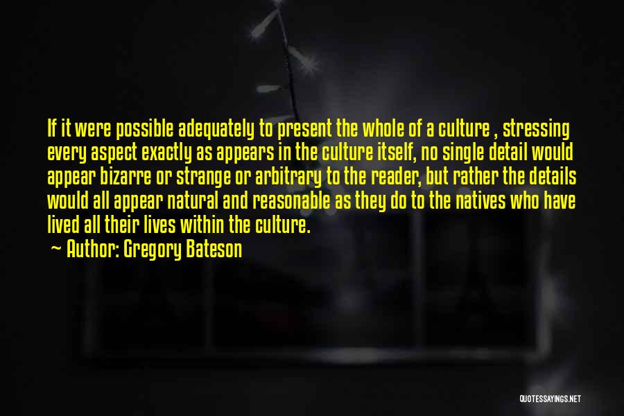 Stressing Quotes By Gregory Bateson