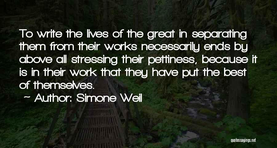 Stressing Quotes By Simone Weil