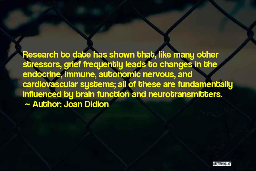 Stressors Quotes By Joan Didion