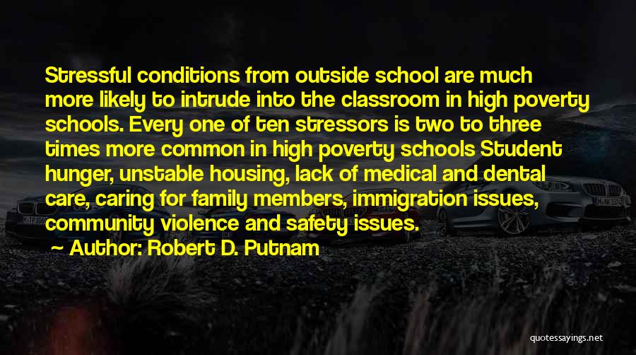 Stressors Quotes By Robert D. Putnam