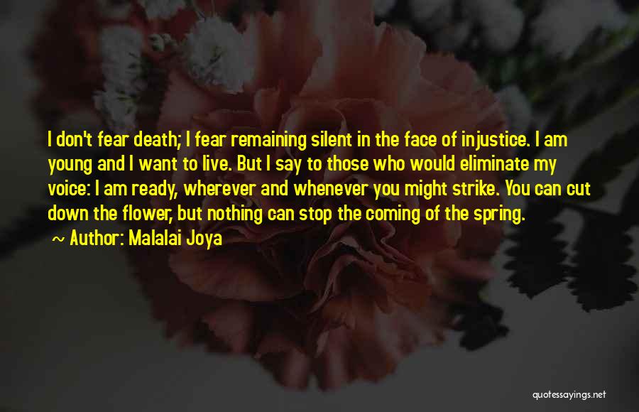 Strike Fear Quotes By Malalai Joya