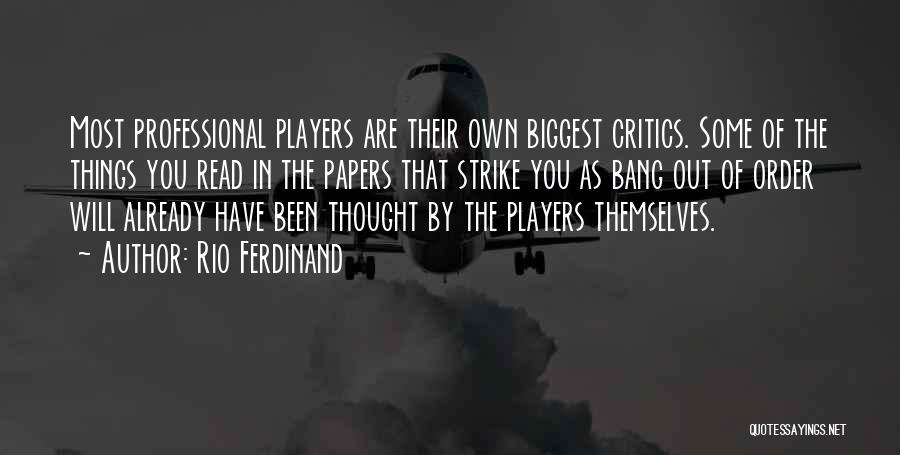 Strike Out Quotes By Rio Ferdinand