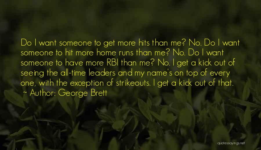 Strikeouts Quotes By George Brett