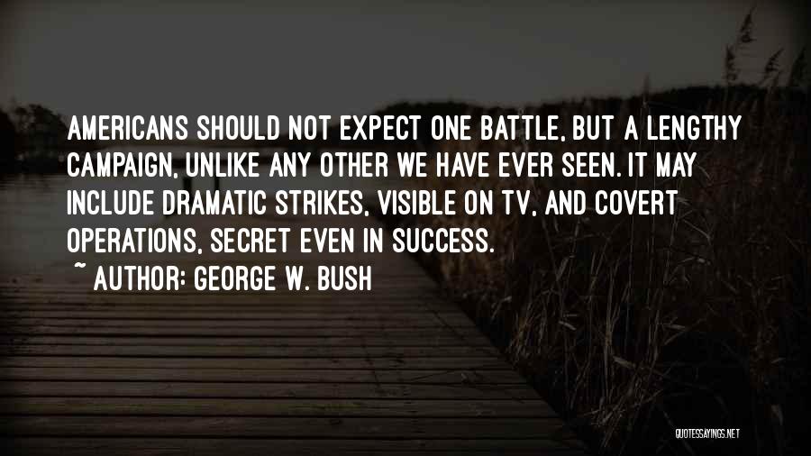Strikes Quotes By George W. Bush