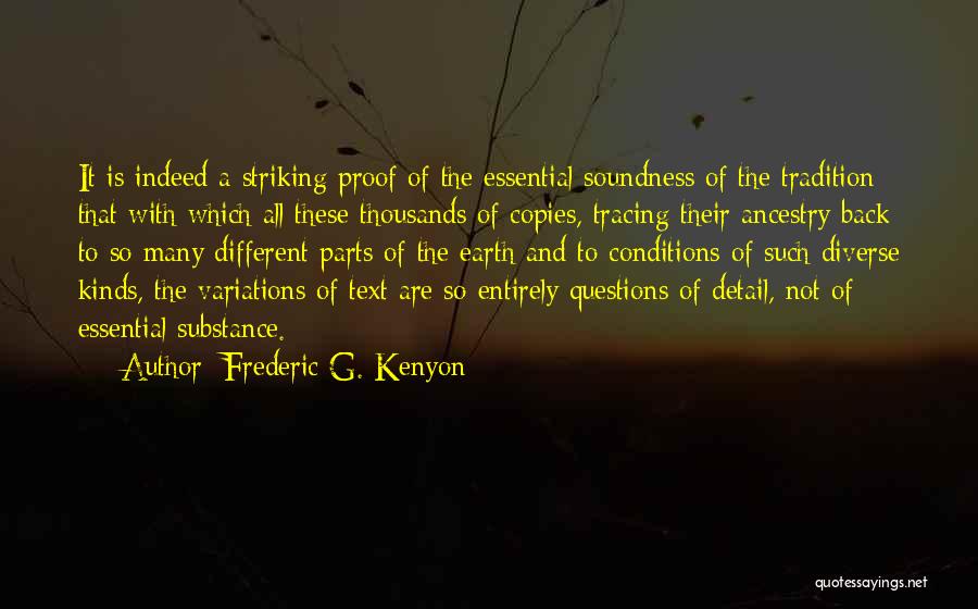 Striking Back Quotes By Frederic G. Kenyon