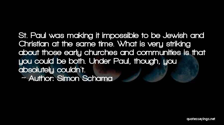 Striking Christian Quotes By Simon Schama