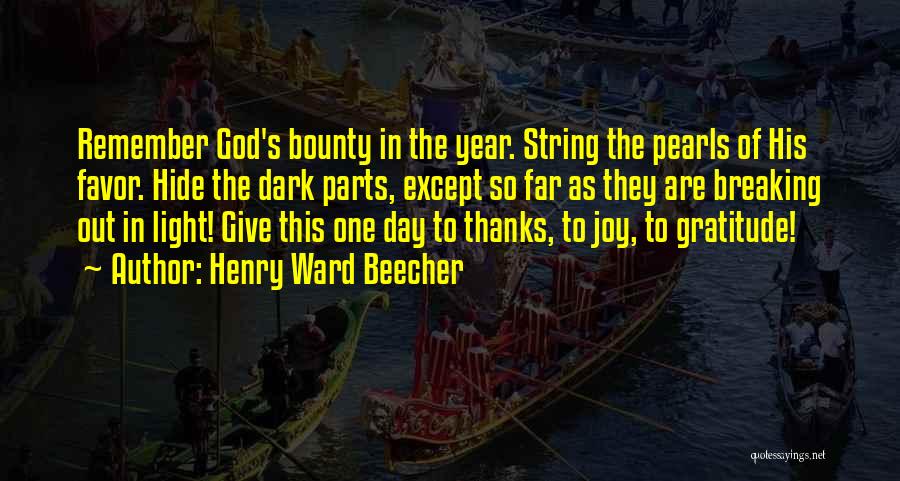 String Pearls Quotes By Henry Ward Beecher