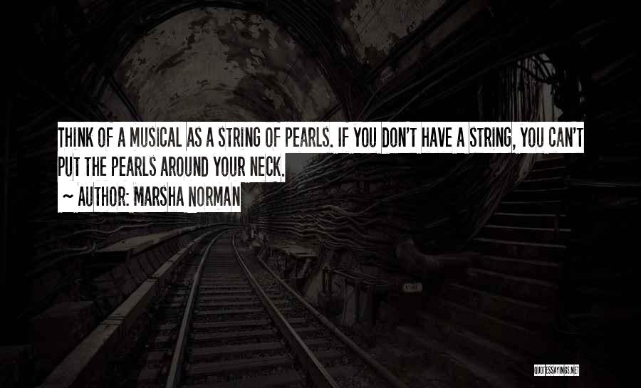 String Pearls Quotes By Marsha Norman