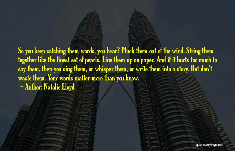 String Pearls Quotes By Natalie Lloyd