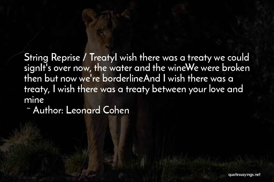 String Quotes By Leonard Cohen