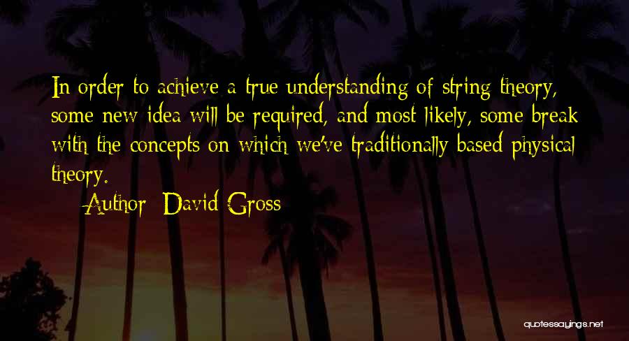 String Theory Quotes By David Gross