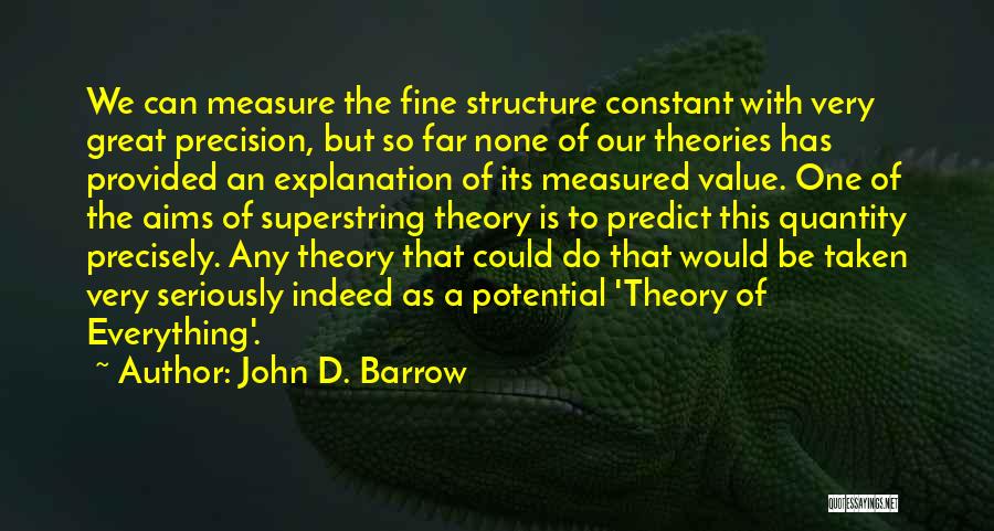 String Theory Quotes By John D. Barrow