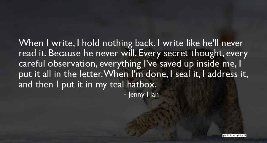 Strini Pillay Quotes By Jenny Han Strini Pillay Quotes By Jenny Han