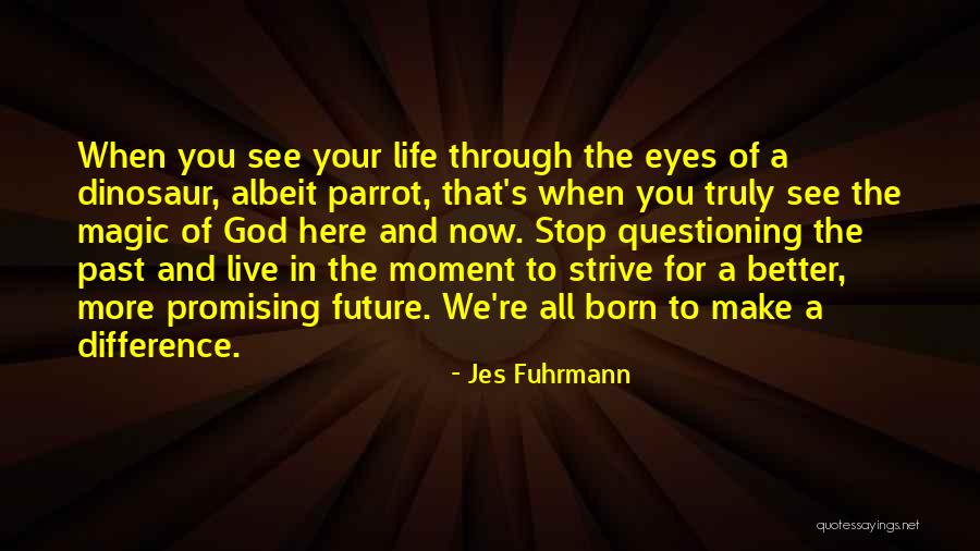 Strive For A Better Life Quotes By Jes Fuhrmann