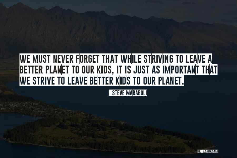 Strive For A Better Life Quotes By Steve Maraboli