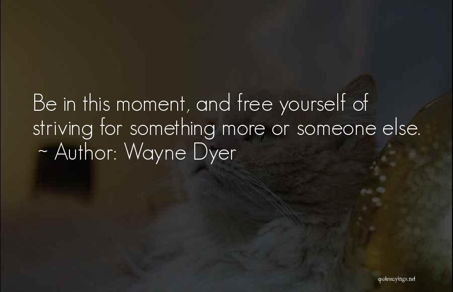 Strive For More Quotes By Wayne Dyer