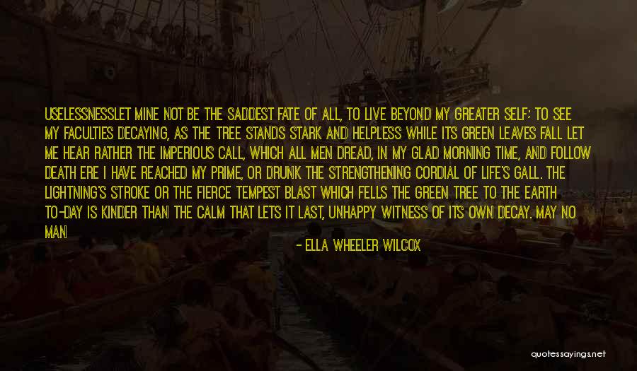 Stroke Of Fate Quotes By Ella Wheeler Wilcox