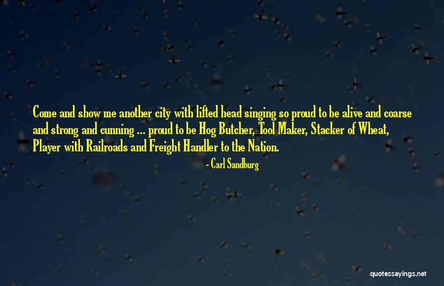 Strong City Quotes By Carl Sandburg Strong City Quotes By Carl Sandburg
