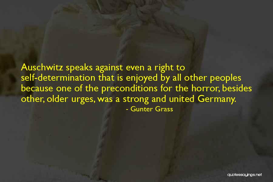 Strong Determination Quotes By Gunter Grass Strong Determination Quotes By Gunter Grass