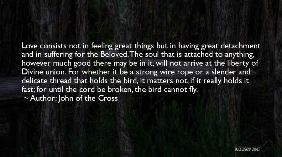 Strong Feeling Of Love Quotes By John Of The Cross