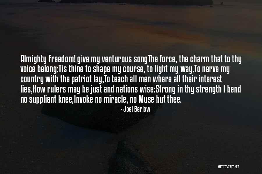 Strong Force Quotes By Joel Barlow Strong Force Quotes By Joel Barlow