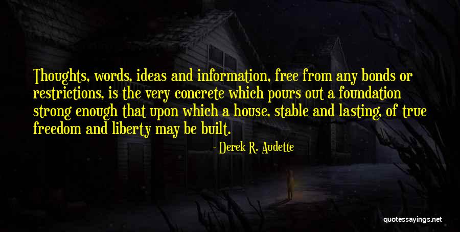 Strong Foundation Quotes By Derek R. Audette