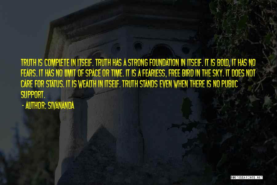 Strong Foundation Quotes By Sivananda