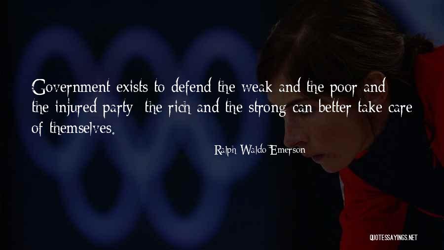 Strong Government Quotes By Ralph Waldo Emerson