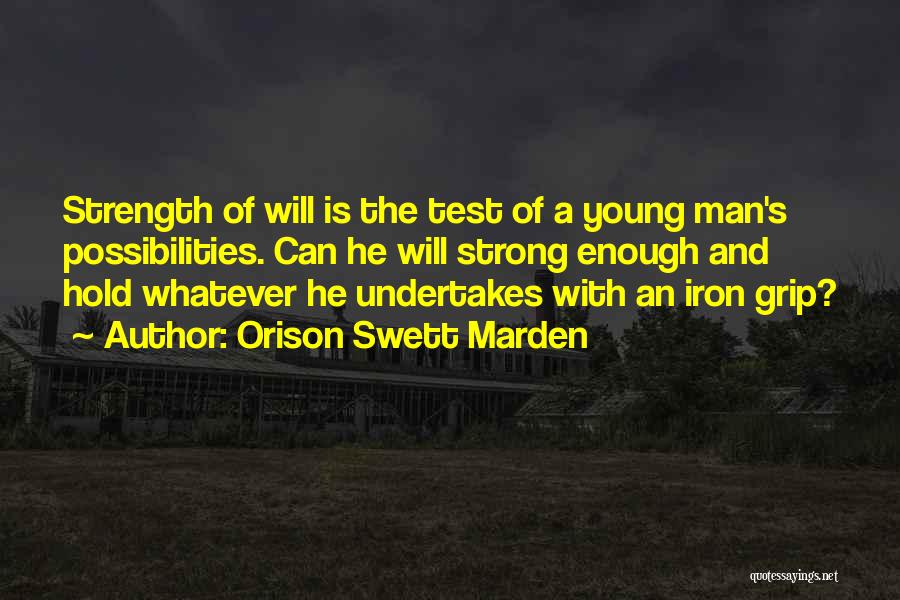 Strong Grip Quotes By Orison Swett Marden