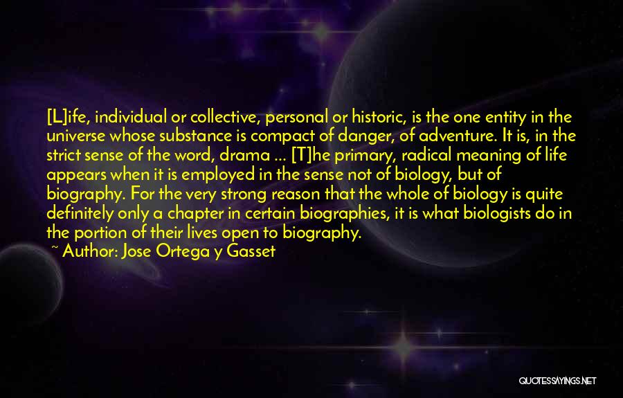 Strong Individual Quotes By Jose Ortega Y Gasset