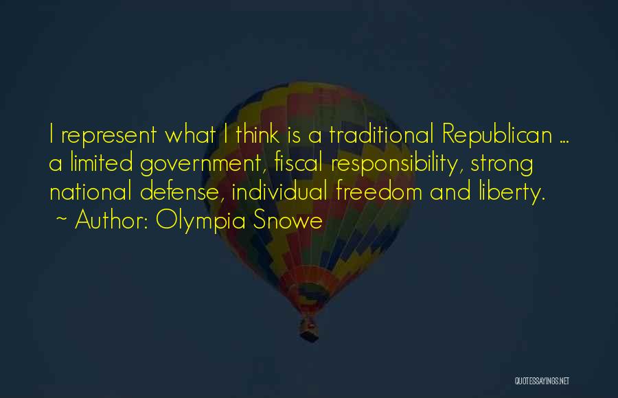 Strong Individual Quotes By Olympia Snowe