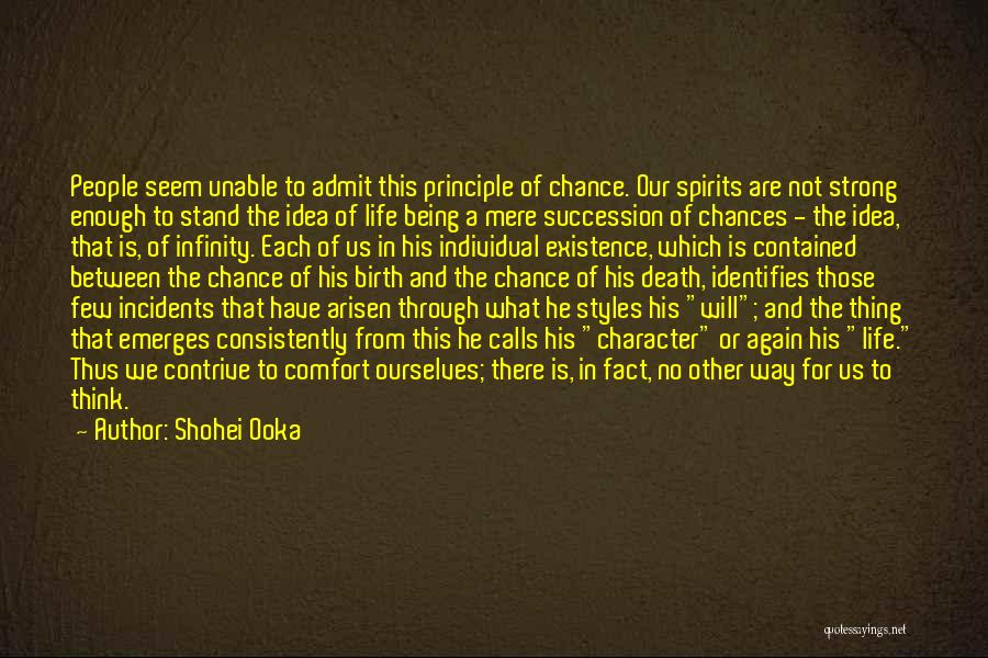 Strong Individual Quotes By Shohei Ooka