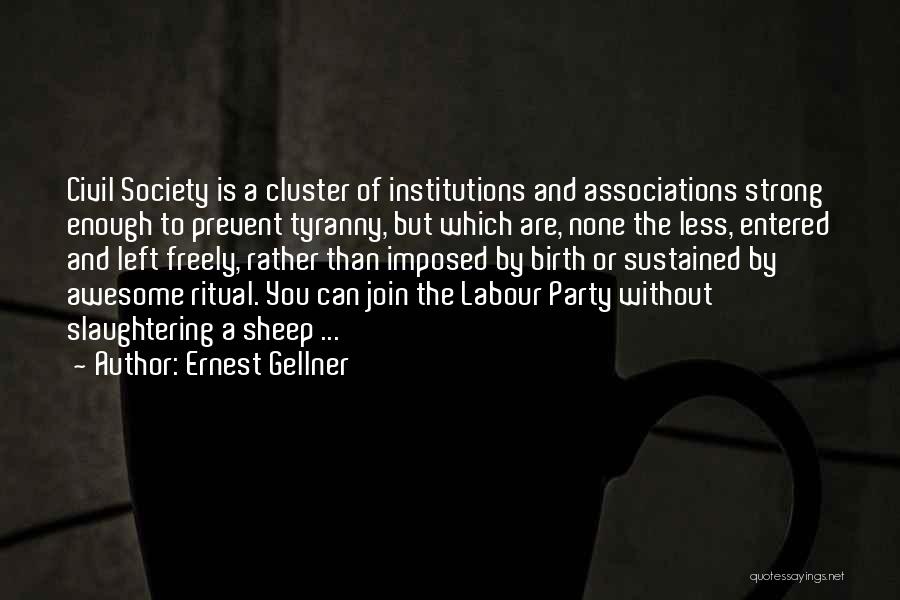 Strong Institutions Quotes By Ernest Gellner
