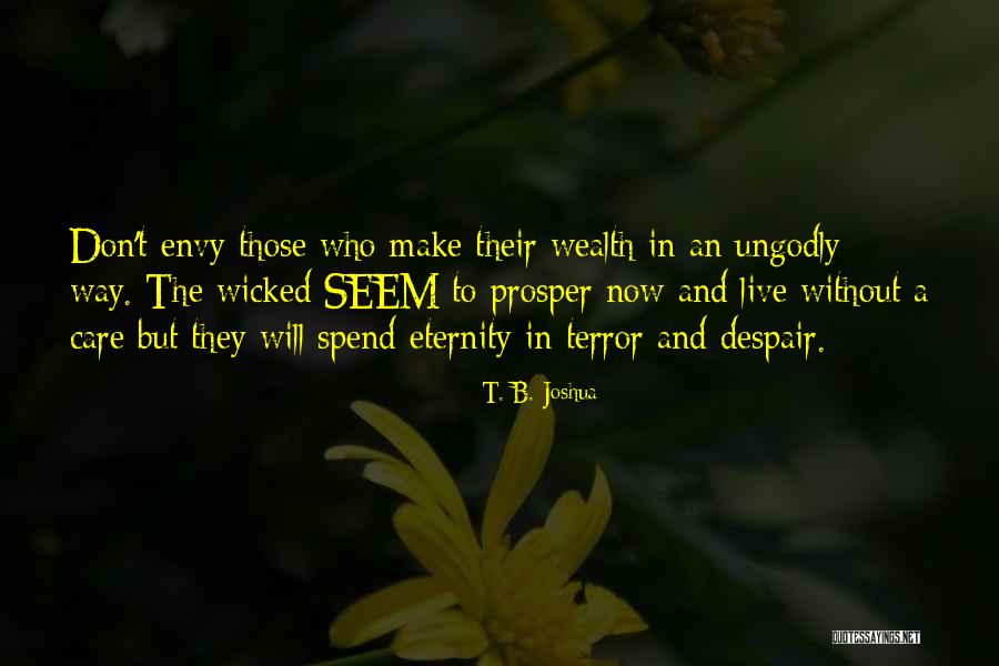 Strong Law Peoria Quotes By T. B. Joshua Strong Law Peoria Quotes By T. B. Joshua