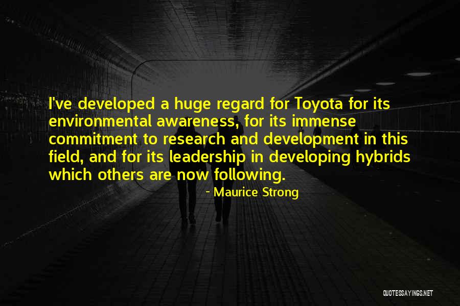 Strong Leadership Quotes By Maurice Strong