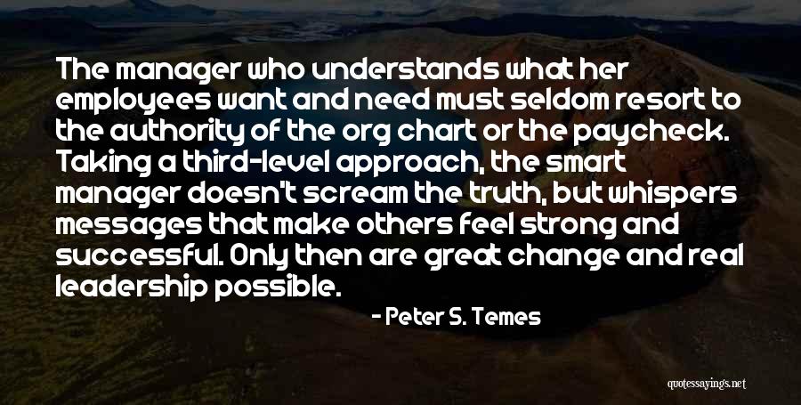 Strong Leadership Quotes By Peter S. Temes