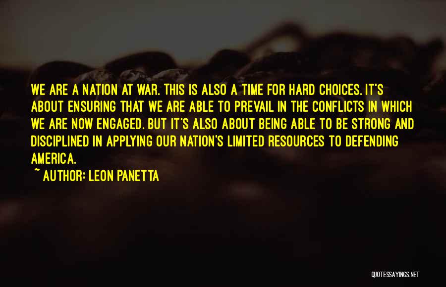 Strong Prevail Quotes By Leon Panetta