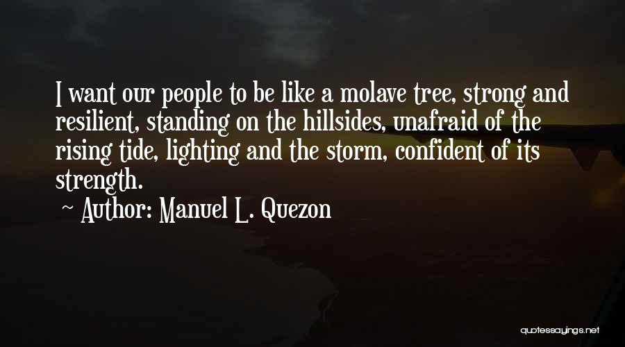 Strong Standing Quotes By Manuel L. Quezon