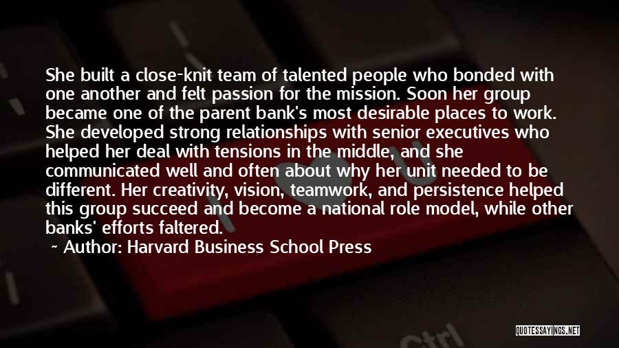 Strong Teamwork Quotes By Harvard Business School Press