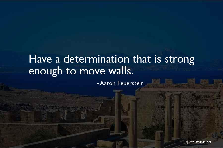 Strong Walls Quotes By Aaron Feuerstein