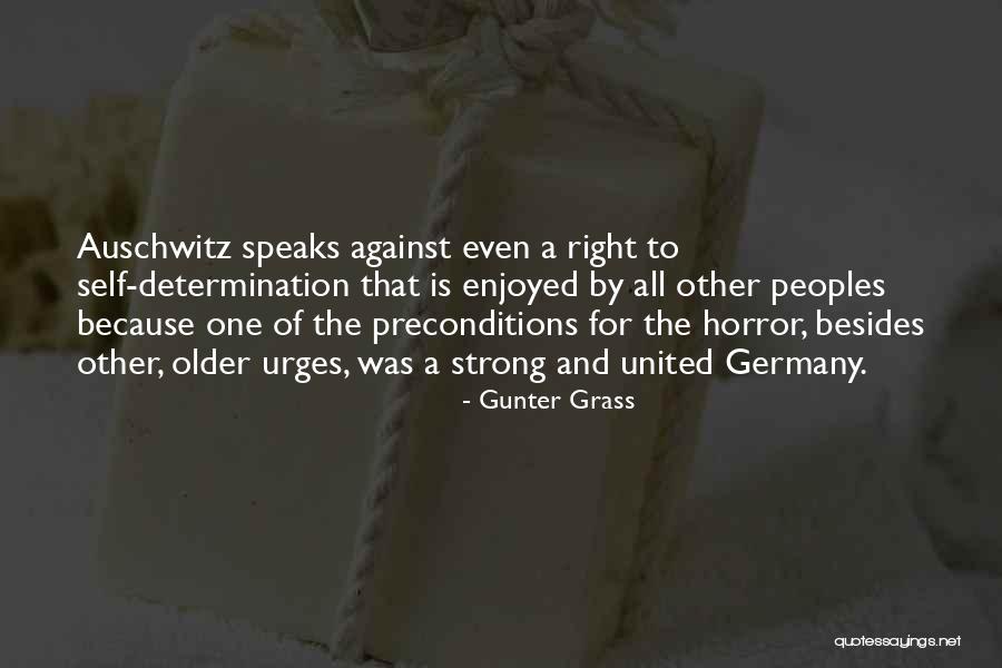 Strong Will And Determination Quotes By Gunter Grass Strong Will And Determination Quotes By Gunter Grass