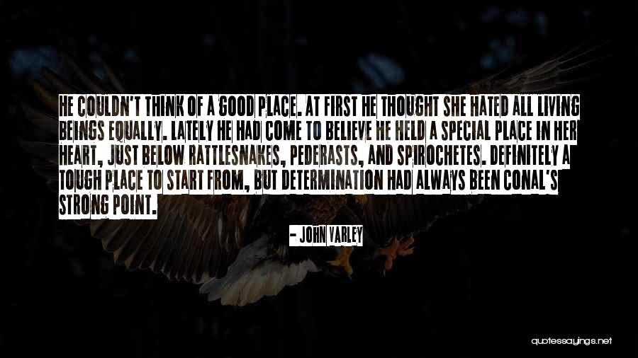 Strong Will And Determination Quotes By John Varley Strong Will And Determination Quotes By John Varley