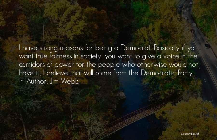 Strong Will Power Quotes By Jim Webb
