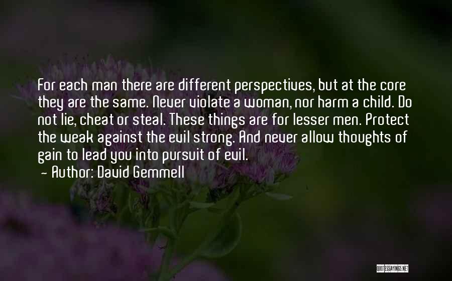 Strong Woman And Man Quotes By David Gemmell