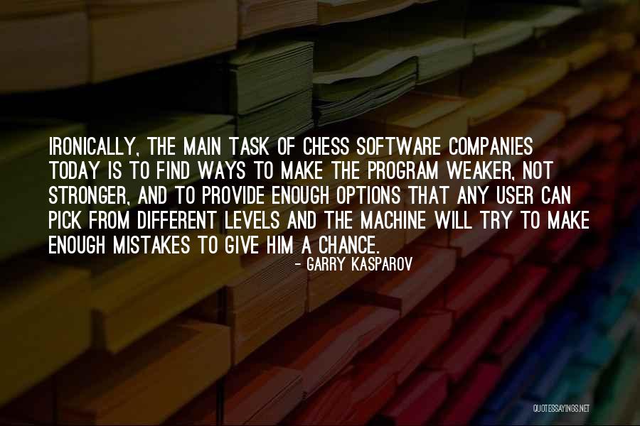 Stronger Today Quotes By Garry Kasparov Stronger Today Quotes By Garry Kasparov